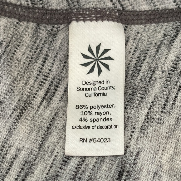 Athleta Heathered Gray En Route Ponte Short Sleeve Fit & Flare Dress 7224627 - Picture 8 of 14